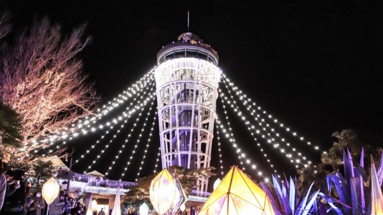 江ノ島シーキャンドルのイルミネーション 江ノ島シーキャンドルのイルミネーション